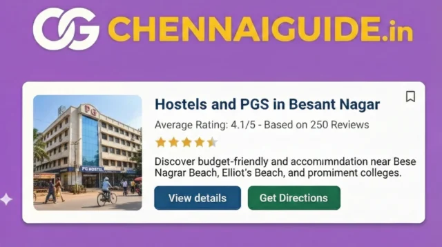 Hostels and PGs in Besant Nagar