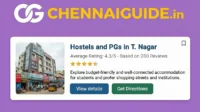 Hostels and PGs in T. Nagar