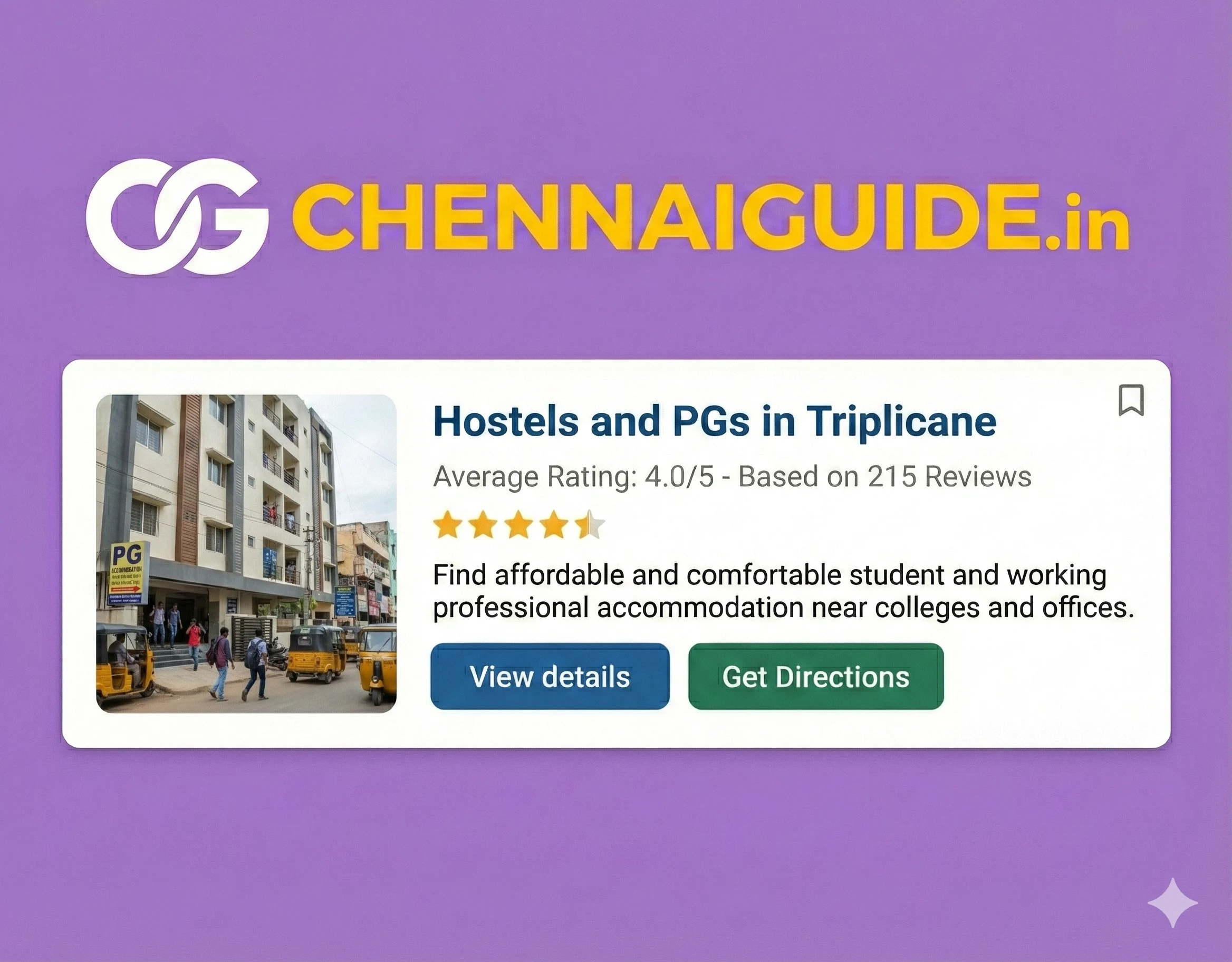 Hostels and PGs in Triplicane