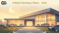 vehicle purchase dates 2026